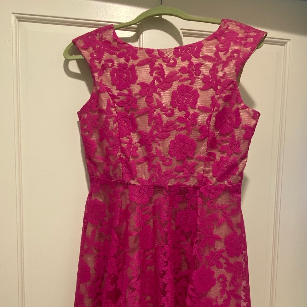 Un Deux Trois brand deep pink party dress, size 13/14 (juniors)